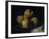 Still Life with Dish of Quince-Francisco de Zurbarán-Framed Giclee Print