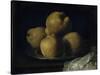 Still Life with Dish of Quince-Francisco de Zurbarán-Stretched Canvas