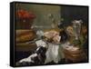 Still Life with Dog-Alexandre-Francois Desportes-Framed Stretched Canvas