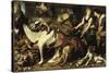 Still-Life With Dogs and Puppies-Frans Snyders-Stretched Canvas