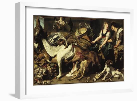 Still-Life With Dogs and Puppies-Frans Snyders-Framed Giclee Print