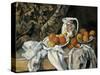 Still Life with Drapery, C1895-Paul Cézanne-Stretched Canvas