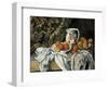 Still Life with Drapery, C1895-Paul Cézanne-Framed Giclee Print