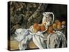 Still Life with Drapery, C1895-Paul Cézanne-Stretched Canvas