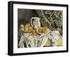 Still Life with Drapery-Paul Cézanne-Framed Art Print