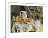 Still Life with Drapery-Paul Cézanne-Framed Art Print