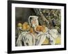 Still Life with Drapery-Paul Cézanne-Framed Art Print