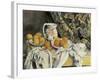 Still Life with Drapery-Paul Cézanne-Framed Art Print