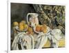 Still Life with Drapery-Paul Cézanne-Framed Art Print