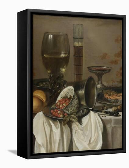 Still Life with Drinking Vessels. 1649-Pieter Claesz-Framed Stretched Canvas