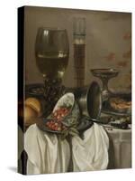 Still Life with Drinking Vessels. 1649-Pieter Claesz-Stretched Canvas