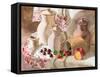 Still Life with Earthenware Jugs and Fresh Berries-VvoeVale-Framed Stretched Canvas