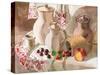 Still Life with Earthenware Jugs and Fresh Berries-VvoeVale-Stretched Canvas