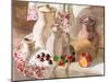 Still Life with Earthenware Jugs and Fresh Berries-VvoeVale-Mounted Photographic Print