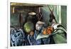 Still Life with Eggplant-Paul Cézanne-Framed Art Print