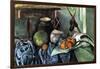 Still Life with Eggplant-Paul Cézanne-Framed Art Print