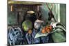 Still Life with Eggplant-Paul Cézanne-Mounted Art Print