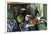 Still Life with Eggplant-Paul Cézanne-Framed Art Print