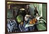 Still Life with Eggplant-Paul Cézanne-Framed Art Print