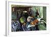 Still Life with Eggplant-Paul Cézanne-Framed Art Print