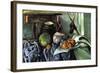 Still Life with Eggplant-Paul Cézanne-Framed Art Print