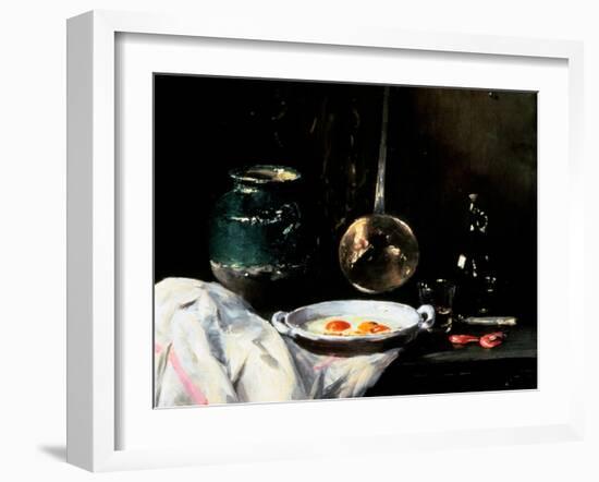 Still Life with Eggs, 20th Century-Antoine Vollon-Framed Giclee Print