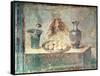 Still Life with Eggs and Thrushes, from the Villa Di Giulia Felice, Pompeii-null-Framed Stretched Canvas