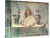 Still Life with Eggs and Thrushes, from the Villa Di Giulia Felice, Pompeii-null-Stretched Canvas