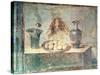 Still Life with Eggs and Thrushes, from the Villa Di Giulia Felice, Pompeii-null-Stretched Canvas