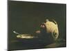 Still Life with Eggs on a Plate, 19th Century-Auguste Theodule Ribot-Mounted Giclee Print
