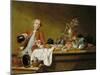 Still life with elegant gentleman-Peter Jakob Horemans-Mounted Giclee Print