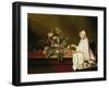 Still life with elegant lady-Peter Jakob Horemans-Framed Giclee Print