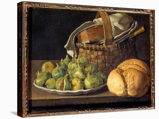 Still Life with Figs Painting by Luis Melendez (1716-1780) 18Th Century Sun. 0,37X0,49 M-Luis Egidio Menendez or Melendez-Stretched Canvas