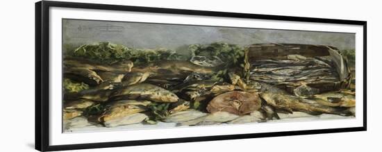 Still Life with Fish, 1886-Giovanni Segantini-Framed Giclee Print