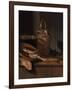 Still Life with Fish and a Cat, C. 1650-1660-Wallerant Vaillant-Framed Giclee Print