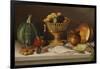 Still Life with Fish and a Pumpkin (Dining Room Scene)-Jose Agustin Arrieta-Framed Giclee Print