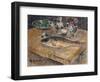 Still Life with Fish, Flowers and Apples; Nature Morte Aux Poisson, Fleurs Et Pommes-Gustave Loiseau-Framed Giclee Print