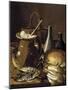 Still Life with Fish Leeks and Bread, 1760-1770-Luis Egidio Meléndez-Mounted Giclee Print