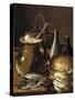 Still Life with Fish Leeks and Bread, 1760-1770-Luis Egidio Meléndez-Stretched Canvas