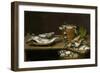 Still Life with Fish, Oysters and a Cat-Alexander Adriaenssen-Framed Giclee Print