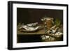 Still Life with Fish, Oysters and a Cat-Alexander Adriaenssen-Framed Giclee Print