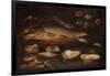 Still Life with Fish, Oysters and Shrimps, C.1620-50 (Oil on Panel)-Clara Peeters-Framed Giclee Print