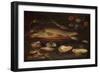 Still Life with Fish, Oysters and Shrimps, C.1620-50 (Oil on Panel)-Clara Peeters-Framed Premium Giclee Print