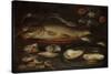 Still Life with Fish, Oysters and Shrimps-Clara Peeters-Stretched Canvas