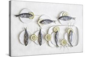 Still Life With Fish-Dimitar Lazarov-Stretched Canvas