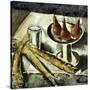 Still-life with Fish-Maurice Vlaminck-Stretched Canvas