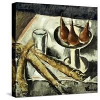 Still-life with Fish-Maurice Vlaminck-Stretched Canvas