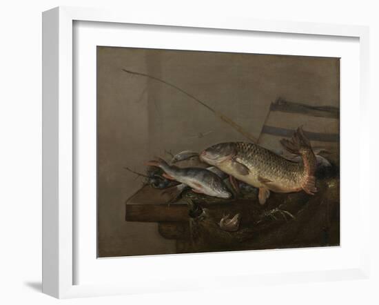 Still Life with Fish-Pieter van Noort-Framed Art Print