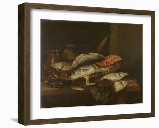 Still Life with Fish-Abraham Hendricksz Van Beyeren-Framed Art Print