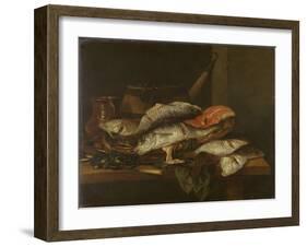 Still Life with Fish-Abraham Hendricksz Van Beyeren-Framed Art Print